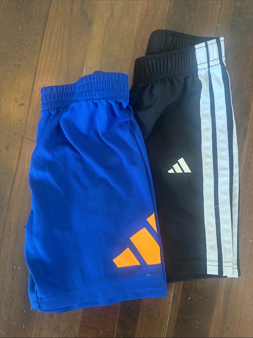 adidas Kids 2-Pack Sport Shorts in Blue & Black